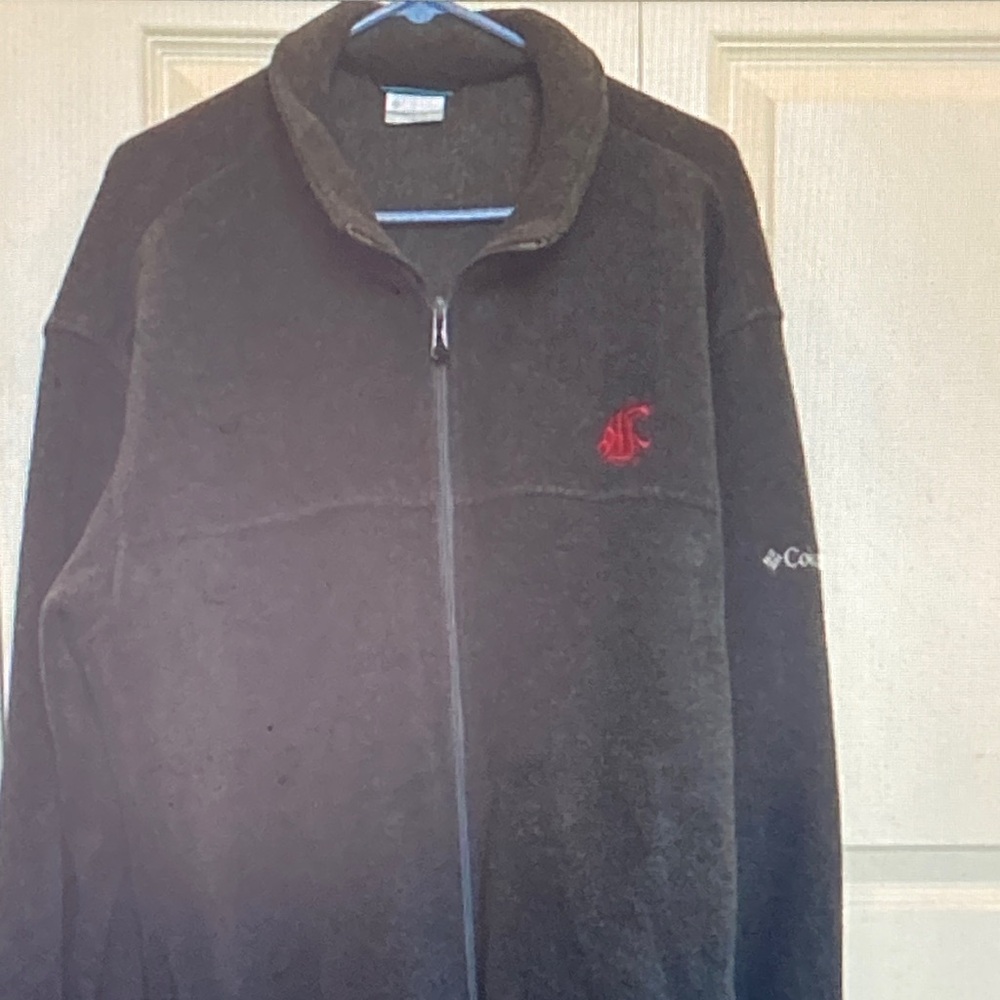 Columbia Men's Dark Gray Full-Zip Sweater